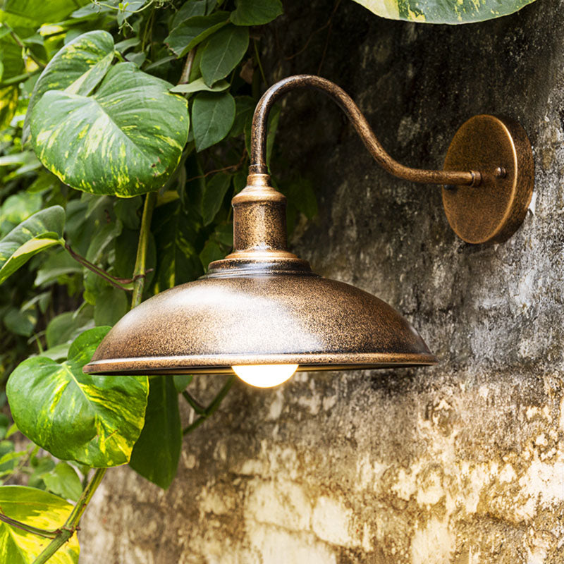 Antike Scheunen Schatten Wandleuchte, Metall 1-Licht-Leuchtenleuchte