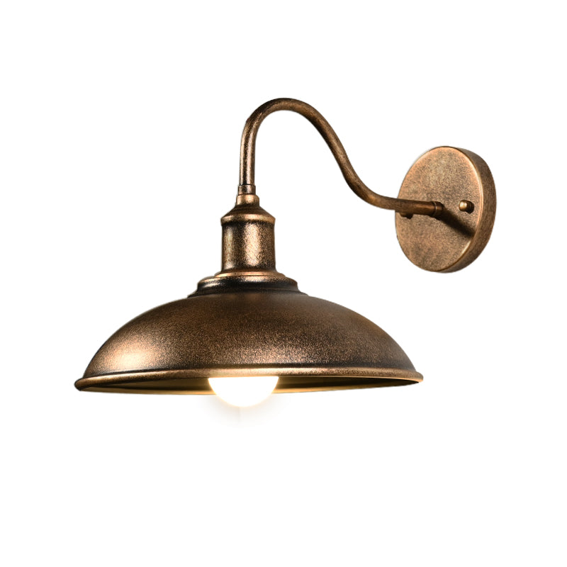 Antike Scheunen Schatten Wandleuchte, Metall 1-Licht-Leuchtenleuchte