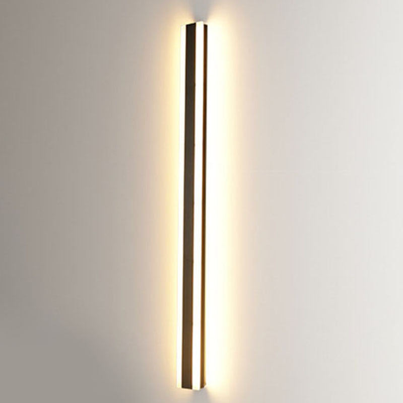 1-licht lineaire schaduwmuur SCONCE Moderne eenvoudige stijl wandverlichting in zwart