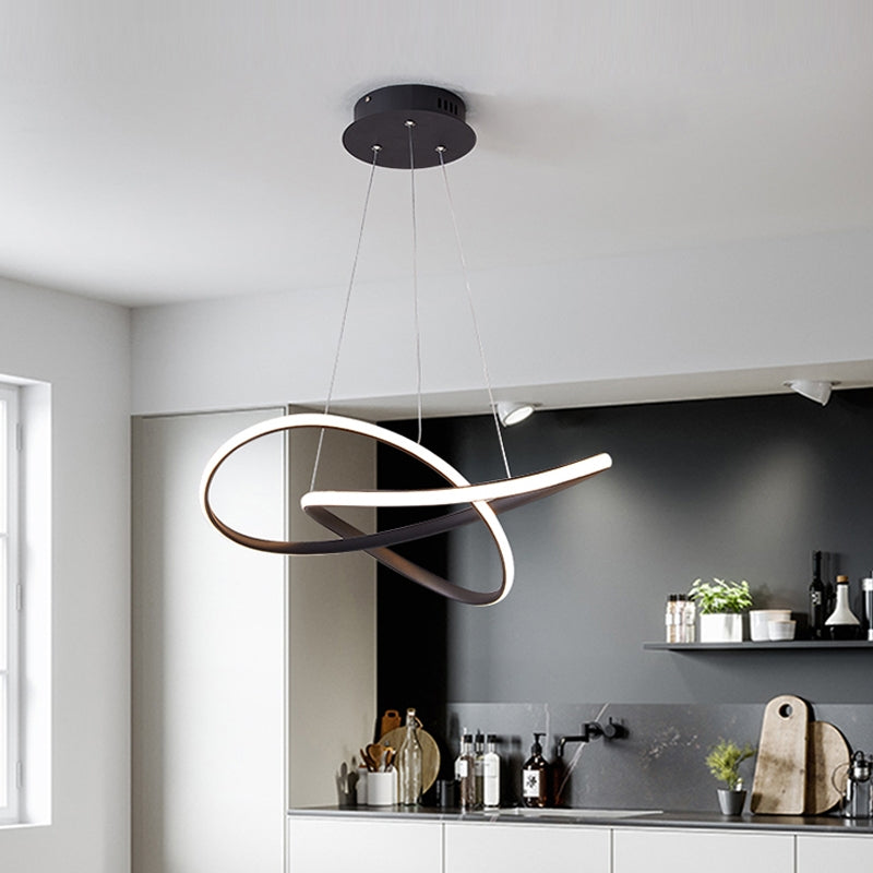 Moderner einfacher charakteristischer Stil LED Hängende Kronleuchterlicht für Esszimmerbars