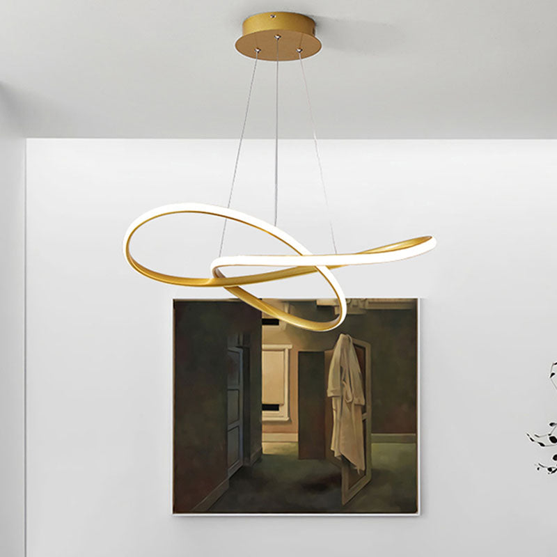 Modern Simple Characteristic Style LED Hanging Chandelier Light for Dining Room Bar