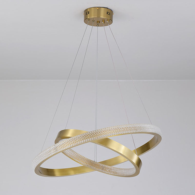 Moderner einfacher charakteristischer Stil LED Hängende Kronleuchter Licht für Wohnzimmer Esszimmertreppe