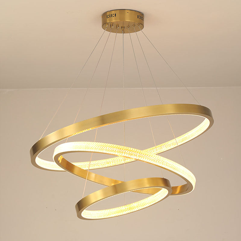 Moderner einfacher charakteristischer Stil LED Hängende Kronleuchter Licht für Wohnzimmer Esszimmertreppe