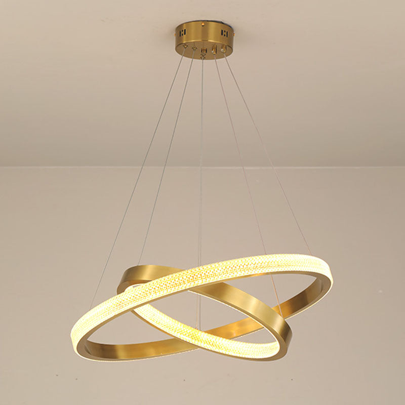 Moderner einfacher charakteristischer Stil LED Hängende Kronleuchter Licht für Wohnzimmer Esszimmertreppe