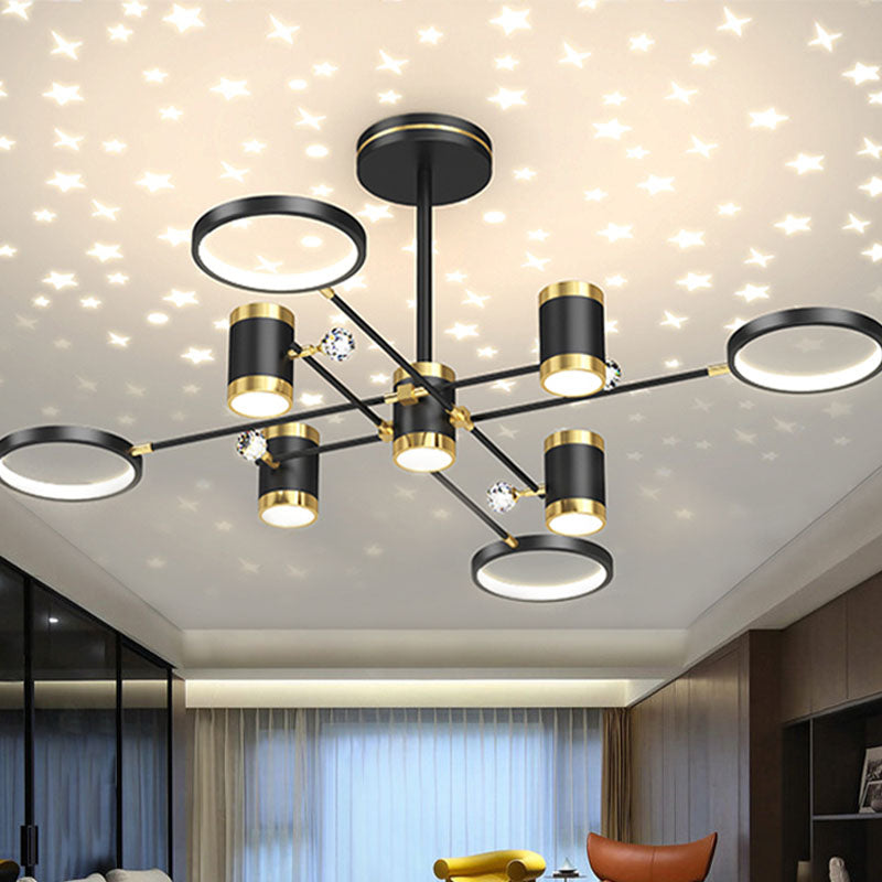 Nordic Light Luxury Simple Modern Style LED Pendant Chandelier Light for Living Room
