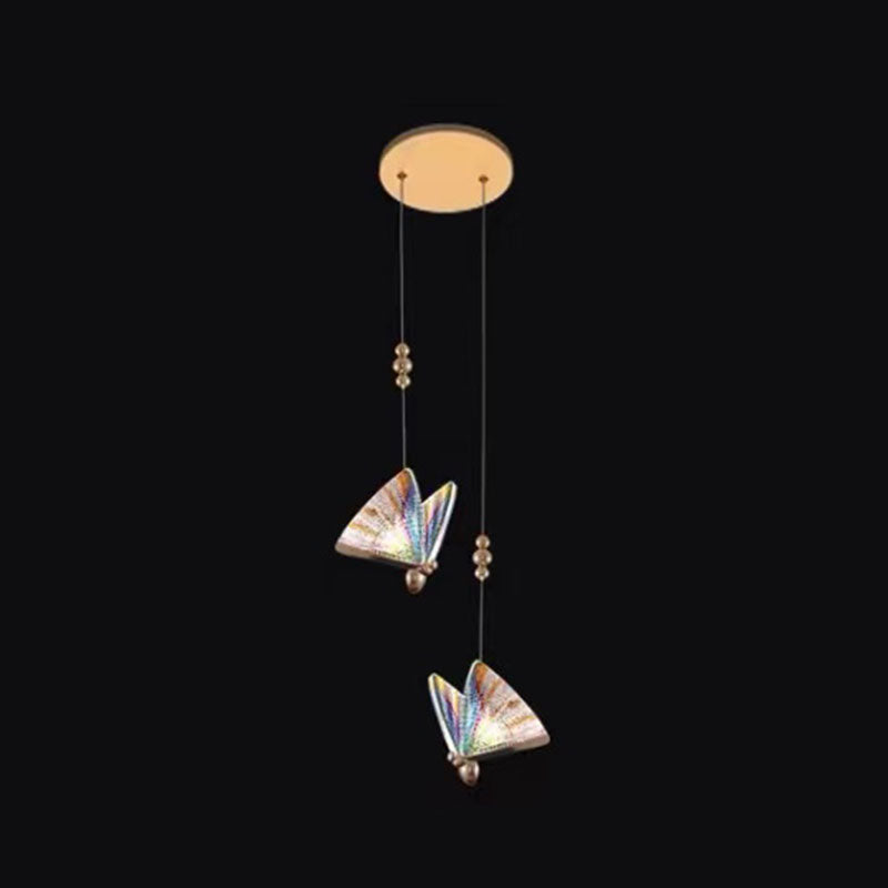 Moderner Butterfly Hängnisbeleuchtung Acryl Decke Anhängerlampe