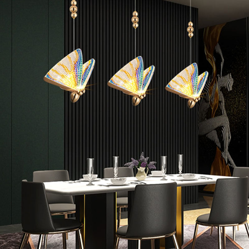 Moderner Butterfly Hängnisbeleuchtung Acryl Decke Anhängerlampe