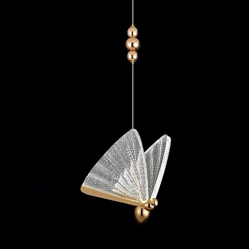 Moderner Butterfly Hängnisbeleuchtung Acryl Decke Anhängerlampe