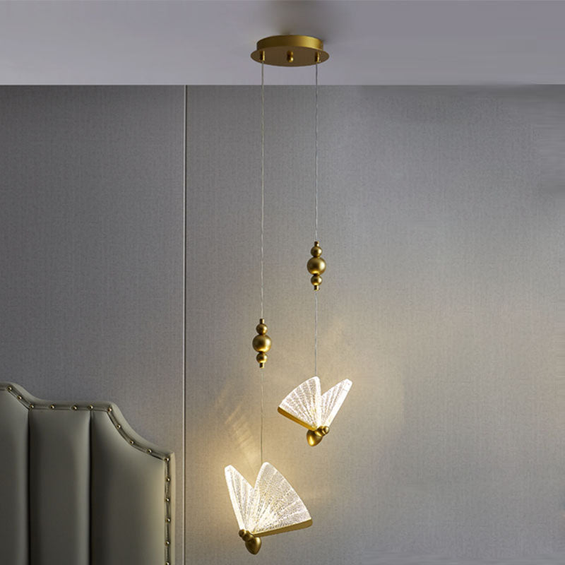 Klarer Schmetterling hängende Deckenleuchte modern