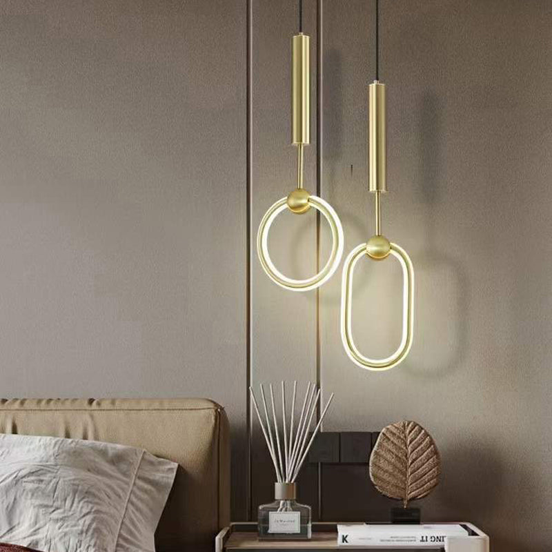 Iluminación colgante lineal minimalista, silicona de lujo colgante de silicona para sala de estar