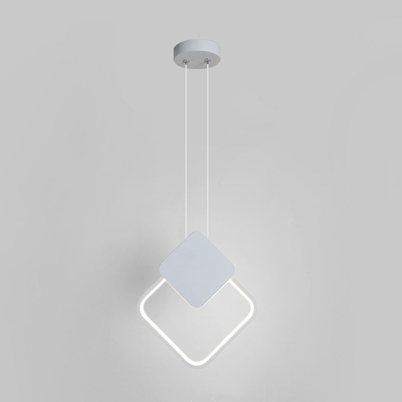 Minimalistische lineare Anhängerbeleuchtung, Metall und Acrylhänge Licht für Wohnzimmer