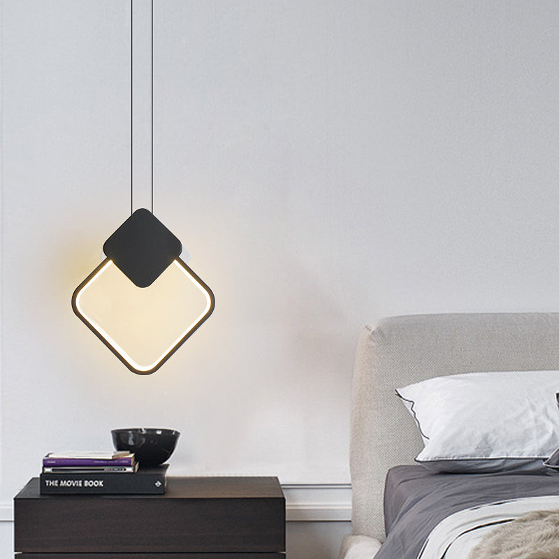 Minimalistische lineare Anhängerbeleuchtung, Metall und Acrylhänge Licht für Wohnzimmer