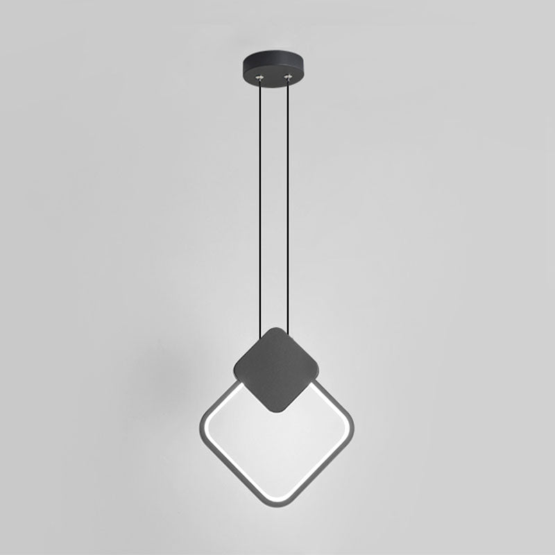 Minimalistische lineare Anhängerbeleuchtung, Metall und Acrylhänge Licht für Wohnzimmer