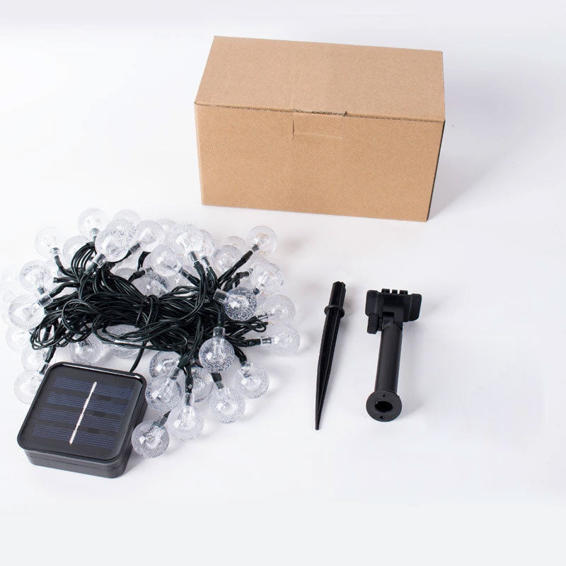 Modern Black Rope Light 50 Lights LED Global Outdoor Water Proof Light Post