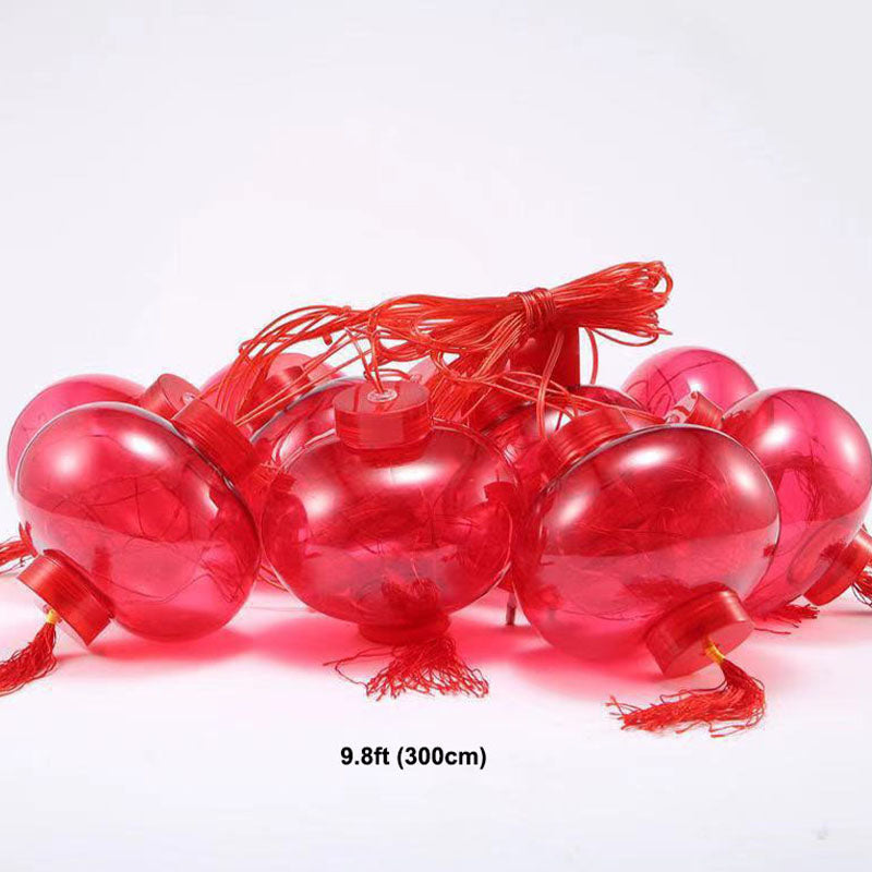 Modern Chinese Rope Light Lantern Curtain Light for Spring Festival Decorate