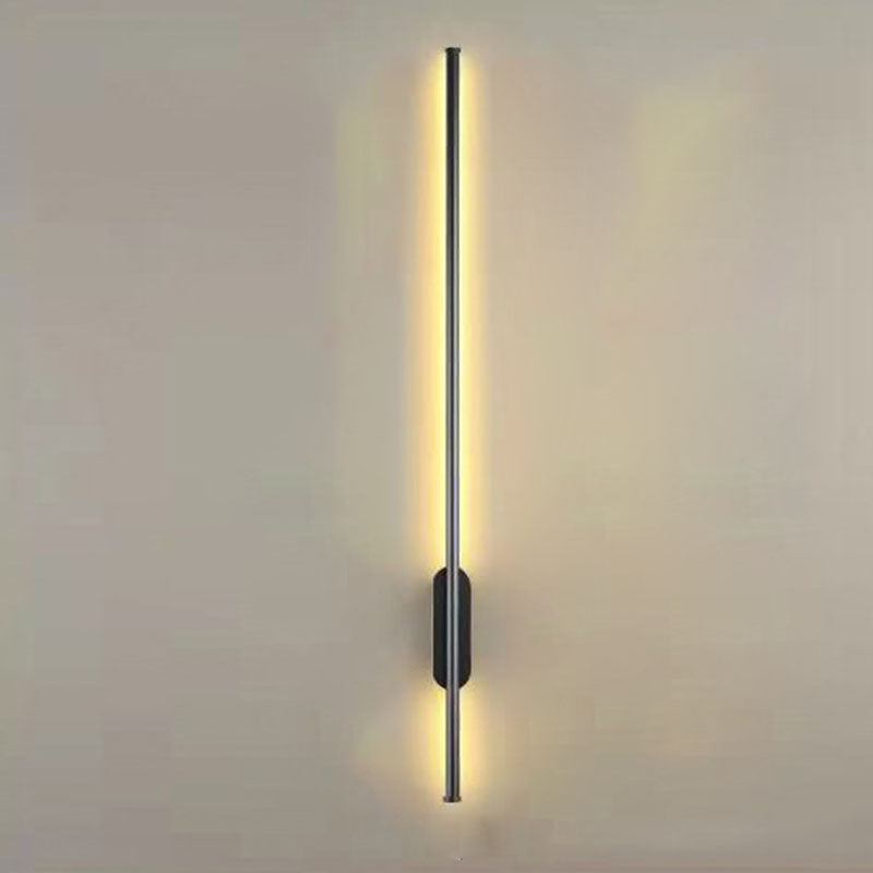Simple Black Wall Sconce Light, Acrylic Linear Sconce Light Fixture for Bedroom