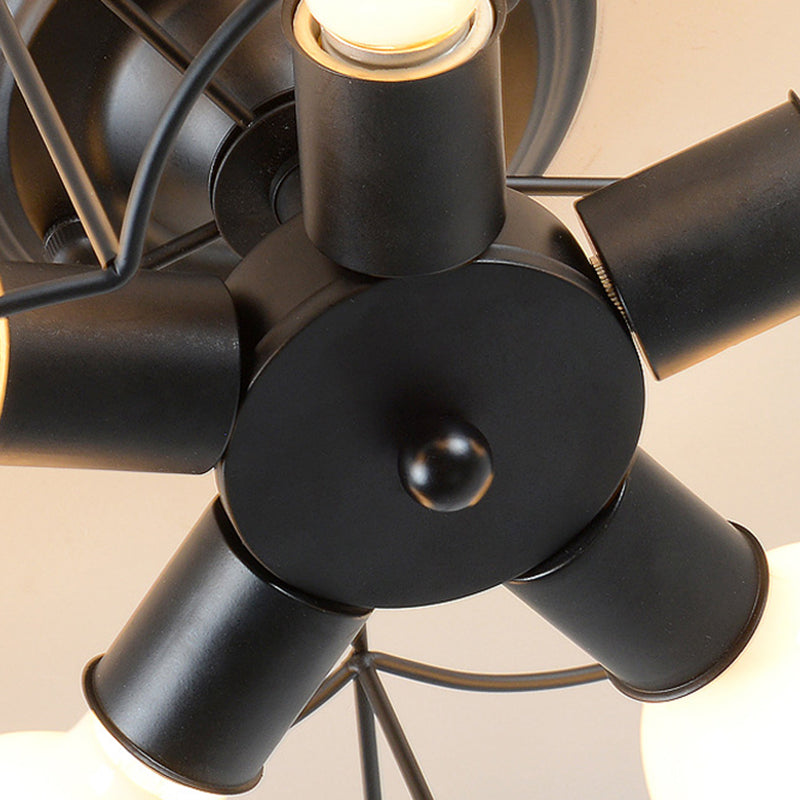 5 Blub Plafonnier Style Macron Cadre En Métal Semi Encastré Pour Chambre Fille Garçon