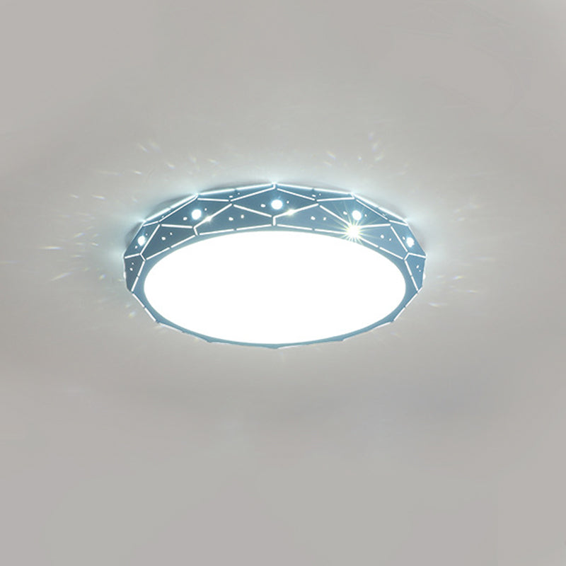 Plafonnier minimaliste pour chambre d'enfant, éclairage aérien LED en métal Macron