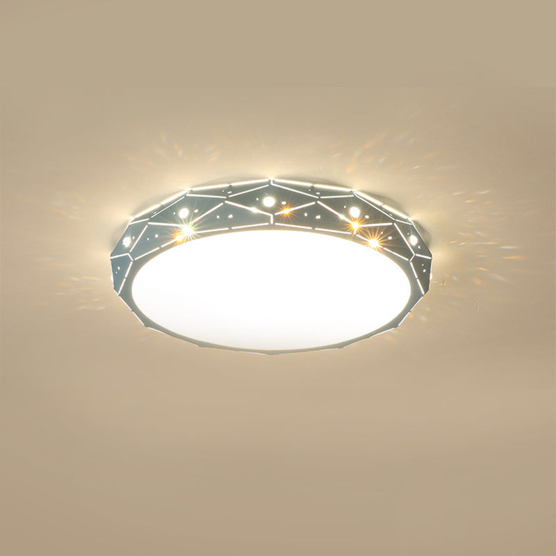 Plafonnier minimaliste pour chambre d'enfant, éclairage aérien LED en métal Macron