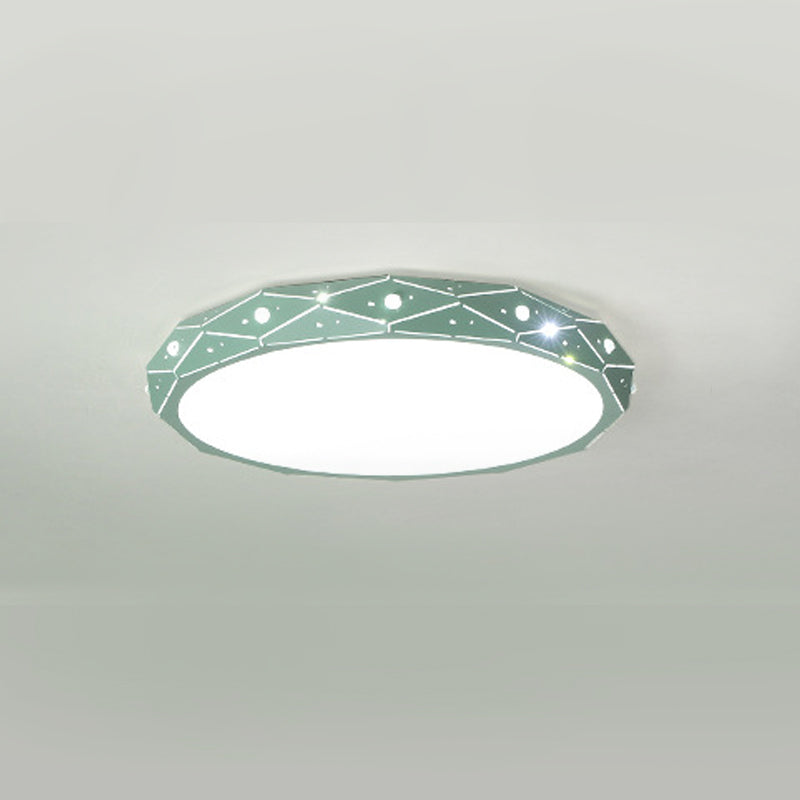 Plafonnier minimaliste pour chambre d'enfant, éclairage aérien LED en métal Macron