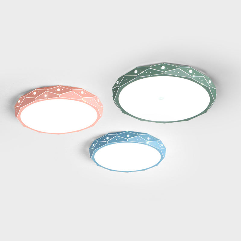 Plafonnier minimaliste pour chambre d'enfant, éclairage aérien LED en métal Macron