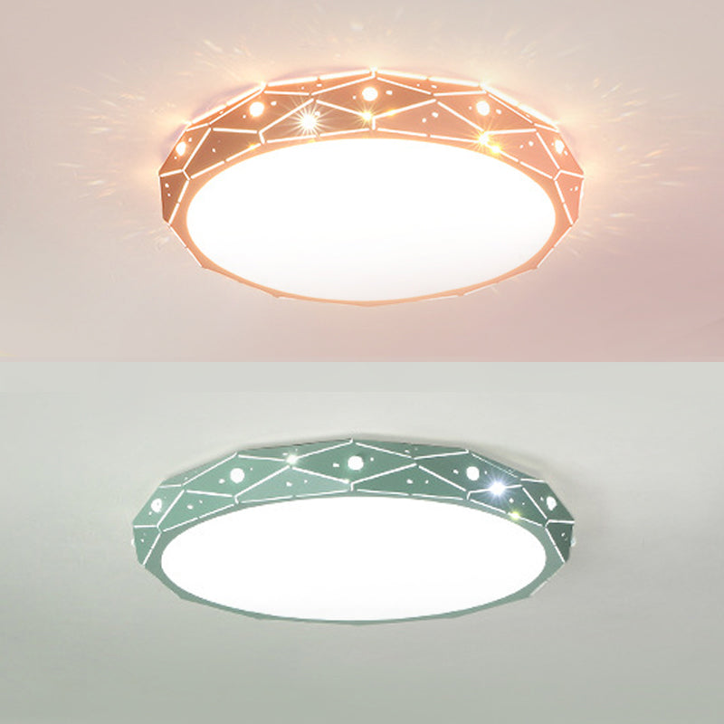 Plafonnier minimaliste pour chambre d'enfant, éclairage aérien LED en métal Macron