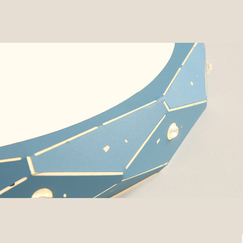 Plafonnier minimaliste pour chambre d'enfant, éclairage aérien LED en métal Macron