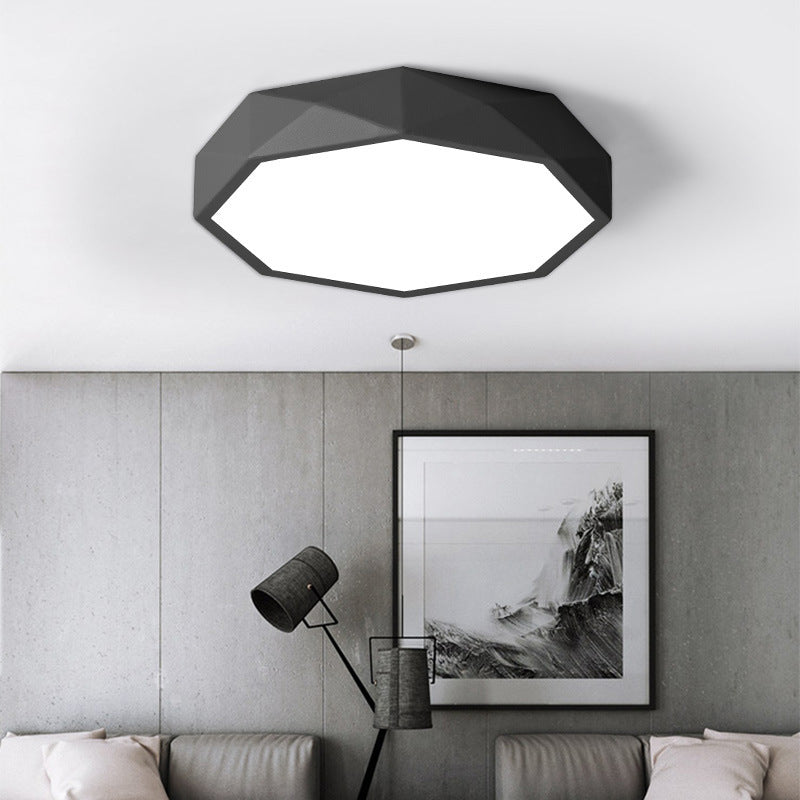 Macron Geometric Light Fixture Metal Acrylic Ceiling Mount Light for Child Bedroom