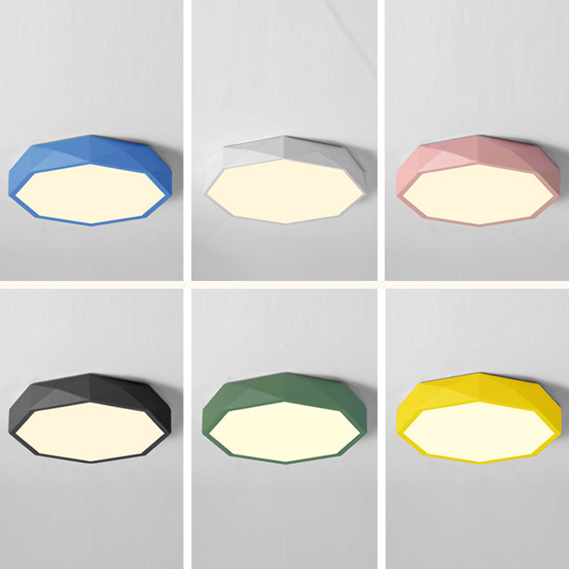 Macron Geometric Light Fixture Metal Acrylic Ceiling Mount Light for Child Bedroom