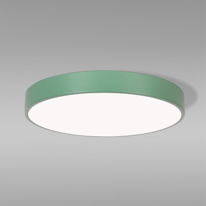 Living Room Colorful Ceiling Light Macron Metal Frame LED Overhead Lighting