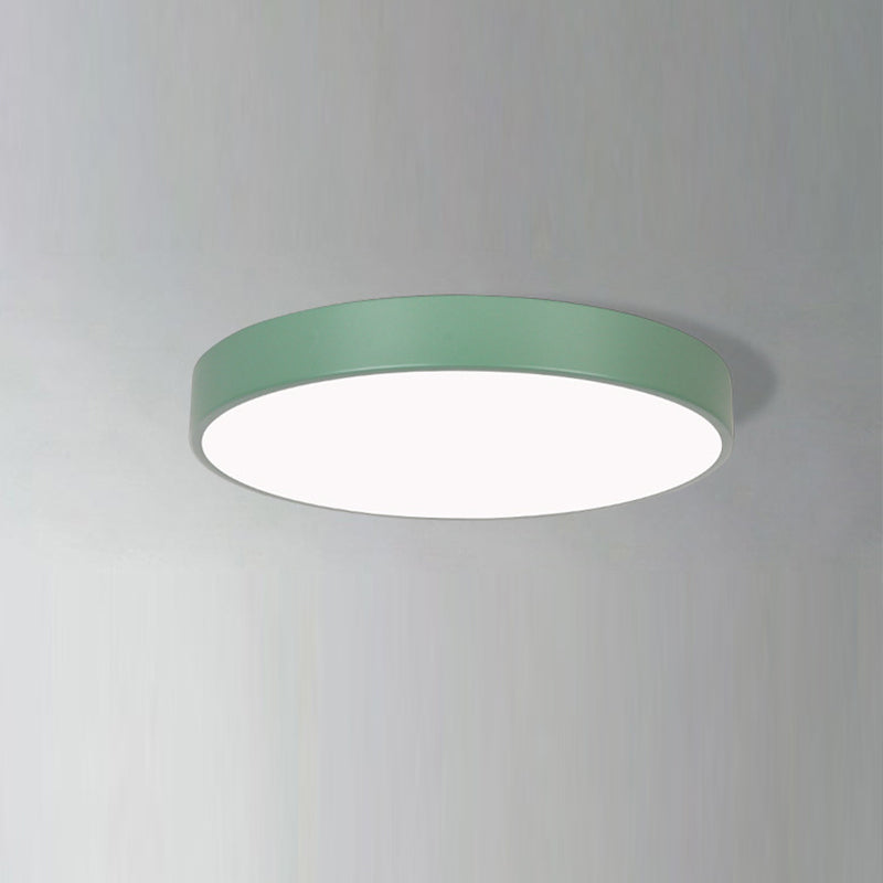 Living Room Colorful Ceiling Light Macron Metal Frame LED Overhead Lighting