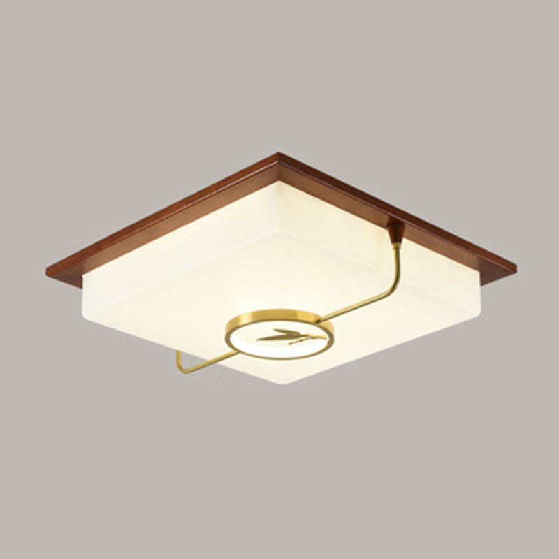 Modern Flush Mount Ceiling Light Fixture 1-Light Restaurant Flush Mount Lamp with Acrylic Shade