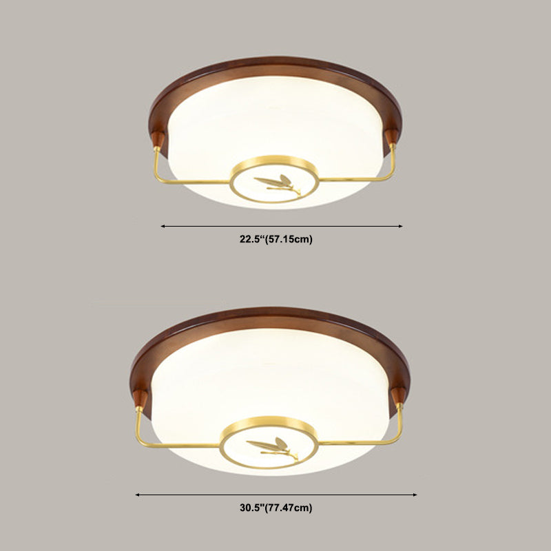 Modern Flush Mount Ceiling Light Fixture 1-Light Restaurant Flush Mount Lamp with Acrylic Shade