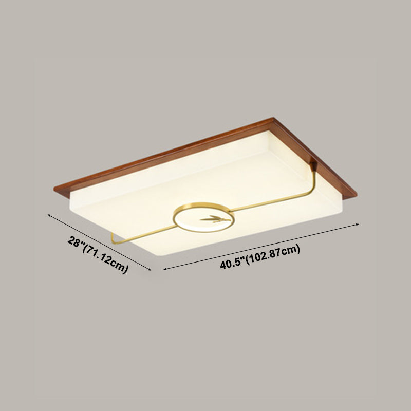 Modern Flush Mount Ceiling Light Fixture 1-Light Restaurant Flush Mount Lamp with Acrylic Shade