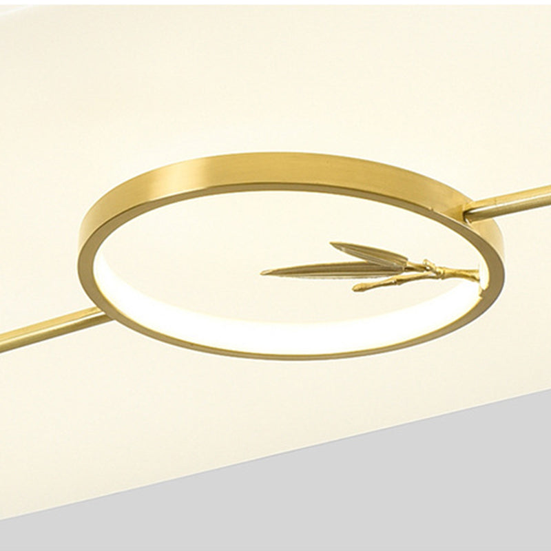 Modern Flush Mount Ceiling Light Fixture 1-Light Restaurant Flush Mount Lamp with Acrylic Shade