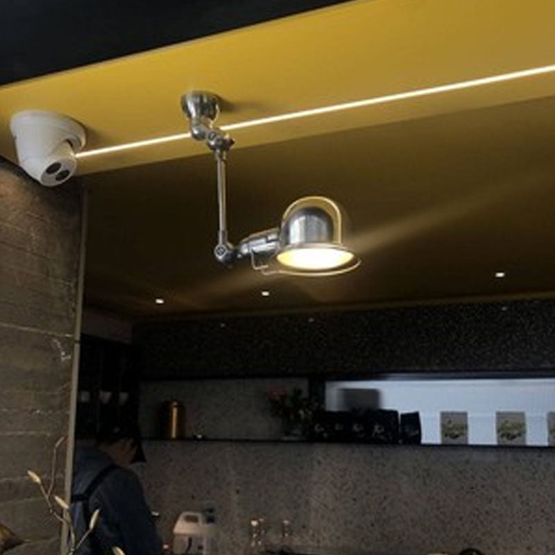 Lámpara de pared de aluminio industrial de lámpara de azúcar de brazo oscilante para restaurante