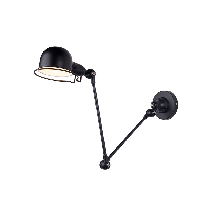 Lampe murale du bras swing dans le luminaire noir industriel noir pour le restaurant de la cuisine