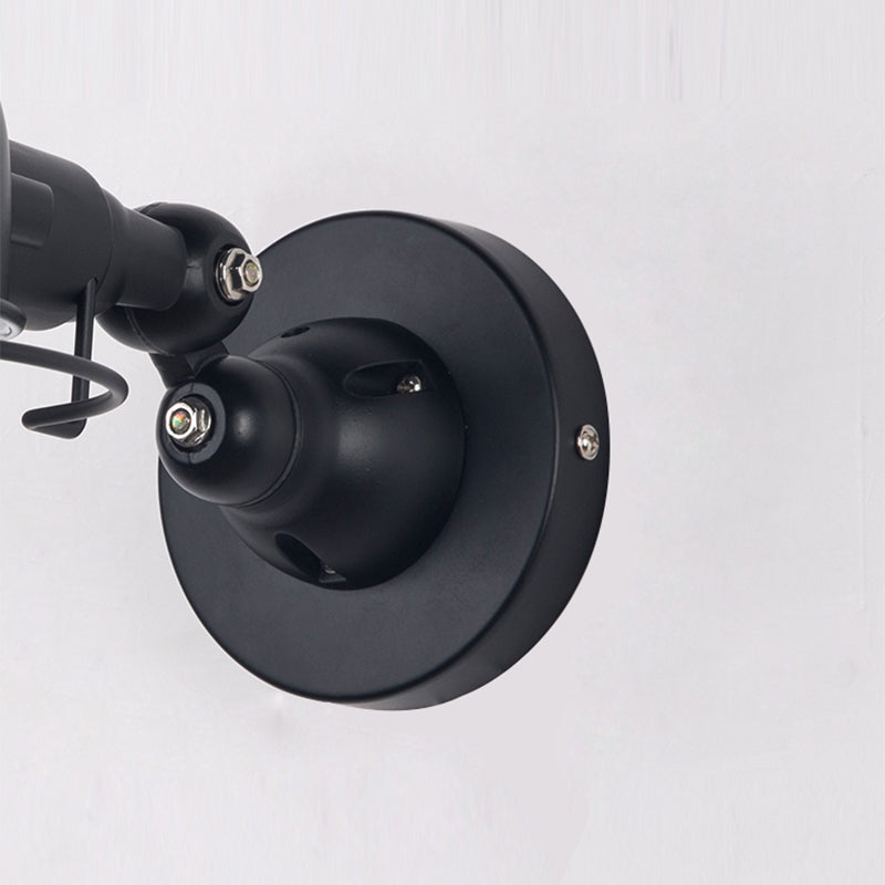 Lampe murale du bras swing dans le luminaire noir industriel noir pour le restaurant de la cuisine