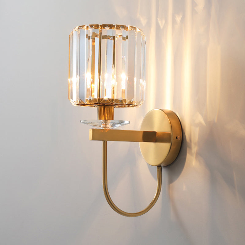 Gold Traditional Style Crystal Wall Mounted Lighting Postmodern Wall Lamp for Living Room Bedroom