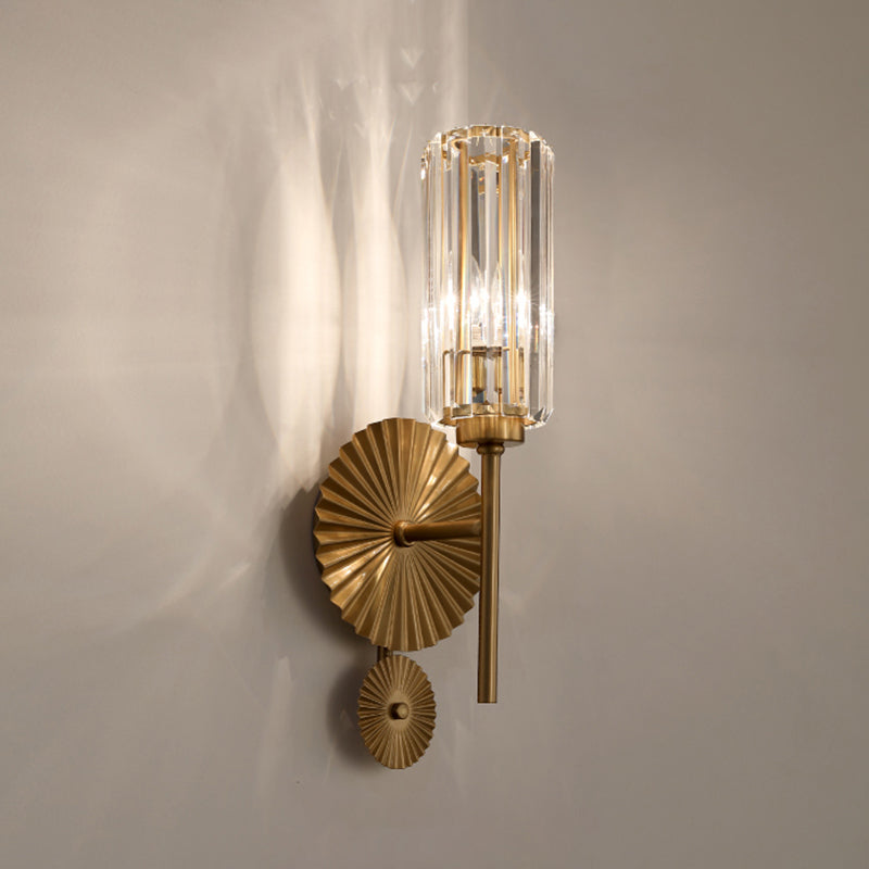 Gold Traditional Style Crystal Wall Mounted Lighting Postmodern Wall Lamp for Living Room Bedroom