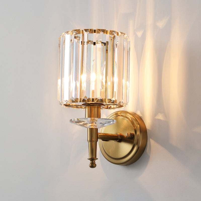 Gold Traditional Style Crystal Wall Mounted Lighting Postmodern Wall Lamp for Living Room Bedroom