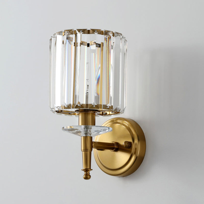 Gold Traditional Style Crystal Wall Mounted Lighting Postmodern Wall Lamp for Living Room Bedroom