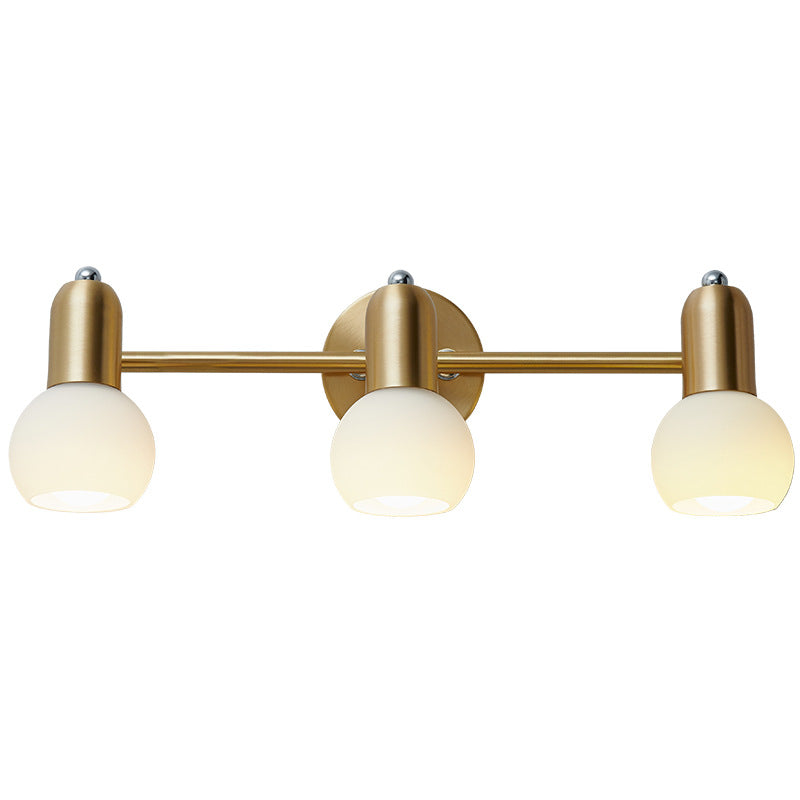 Postmodern Style Wall Sconce Gold Multi Blubs Metal Wall Mounted Lamps for Bathroom