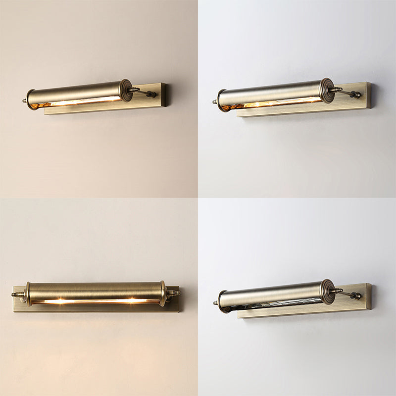 Gold Metal Wall Mounted Lamps Postmodern 1 Blub Wall Sconce for Washing Room