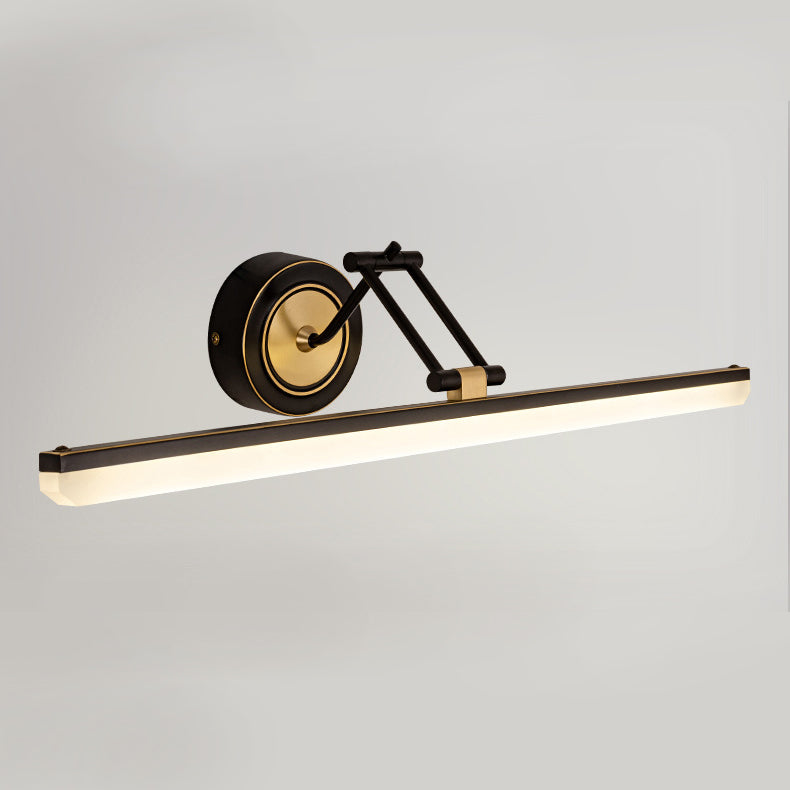 Luminaires de vanité LED en laiton moderne sur miroir pour le maquillage de la salle de bain