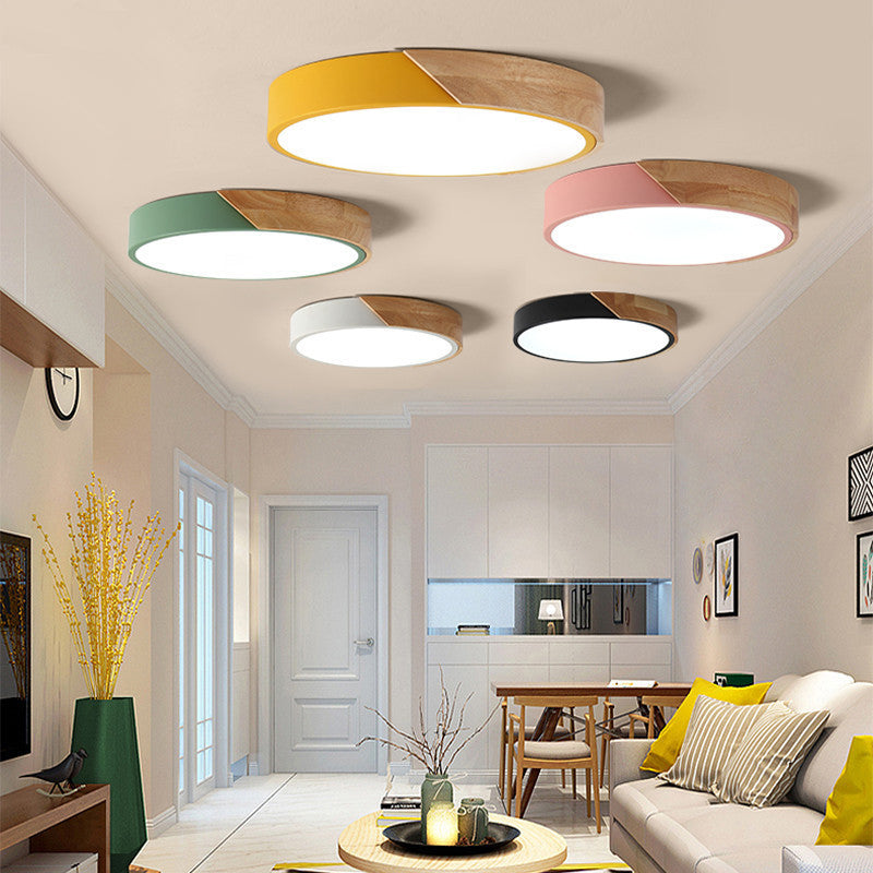Child Bedroom Flush Mount One-Light Acrylic Metal Nordic LED Ceiling Lamp