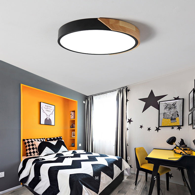 Child Bedroom Flush Mount One-Light Acrylic Metal Nordic LED Ceiling Lamp