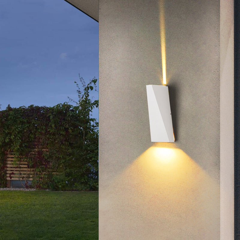 Minimalismo Lámpara de montaje en la pared de aluminio de aluminio al aire libre de aluminio