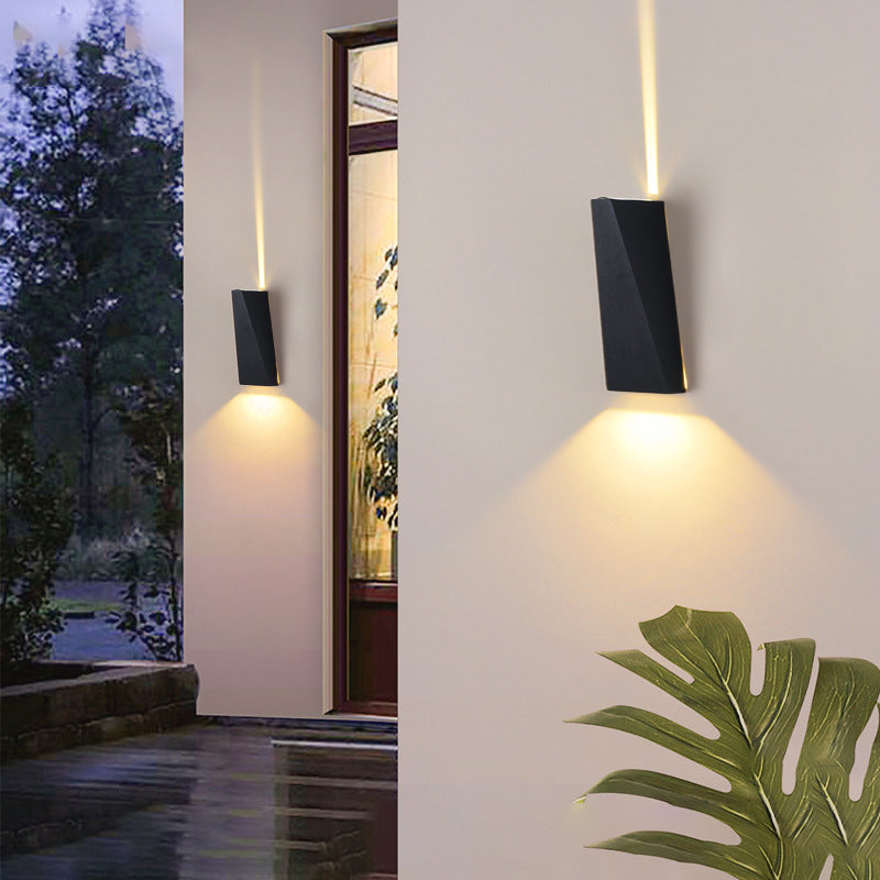 Minimalismo Lámpara de montaje en la pared de aluminio de aluminio al aire libre de aluminio