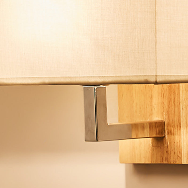 Modern Nordic Wall Lights Fabric 1-Light Wall Mounted Lamps for Bedroom